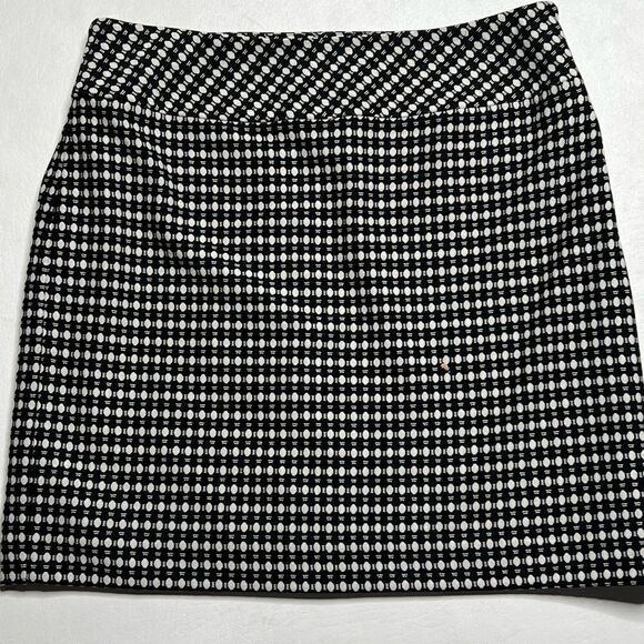 Ann Taylor Loft | NWOT Black/White Lined Skirt - Picture 1 of 5